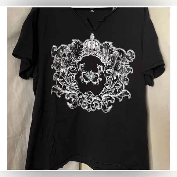INC Mens Crown Shirt Black size XXL - Picture 1 of 6